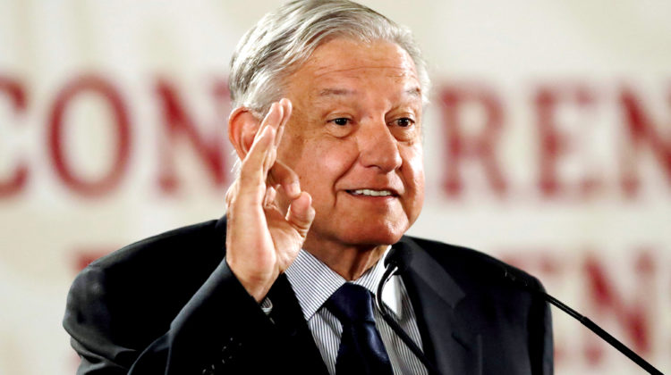 Mexico's President Andres Manuel Lopez Obrador speaks to the media during a news conference, at the National Palace in Mexico City, Mexico, May 21, 2019. REUTERS/Henry Romero